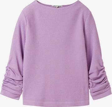 Sweat-shirt TOM TAILOR DENIM en violet : devant