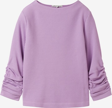 Sweat-shirt TOM TAILOR DENIM en violet : devant