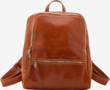 Borsa a spalla 'Zaino Silvanae Vera Pelle - Donna Chiusura Zip Tracolla Regolabile' di I Fratelli in beige: frontale