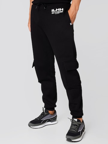 Effilé Pantalon 'Dean ' ILHH en noir : devant