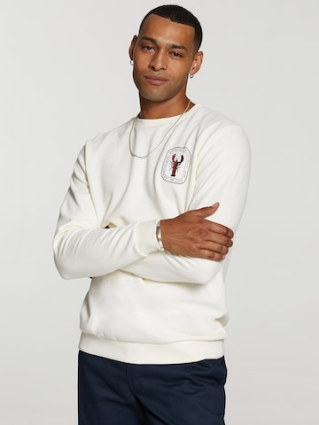 Shiwi Sweatshirt 'Lobster' in Wit: voorkant