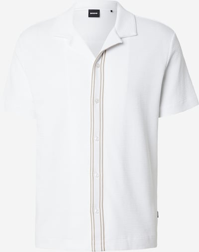 Marškiniai 'C-Pasini 47' iš BOSS, spalva – tamsi smėlio / balta, Prekių apžvalga