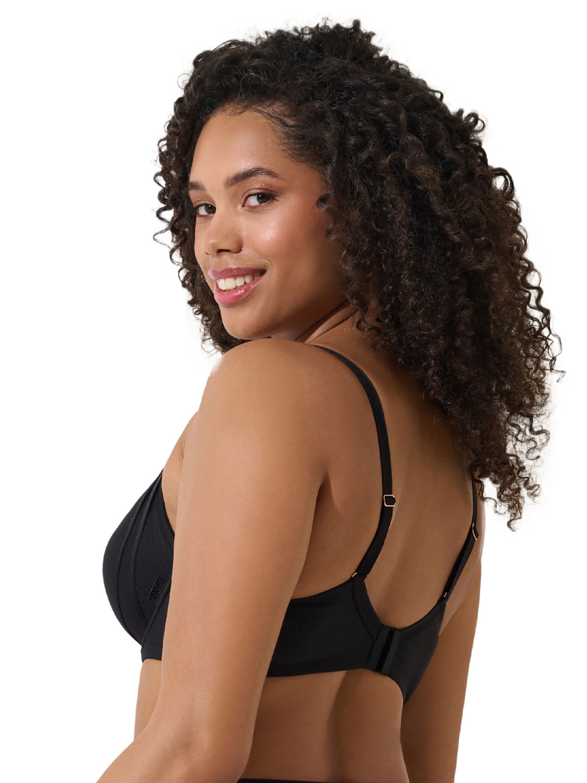 Lisca T-shirt Bra 'Laura' in Black