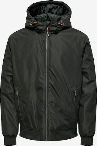 Only & Sons Between-Season Jacket 'MAZE' in Green: front