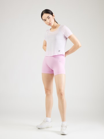 ICANIWILL Skinny Športne hlače 'Smooth' | roza barva