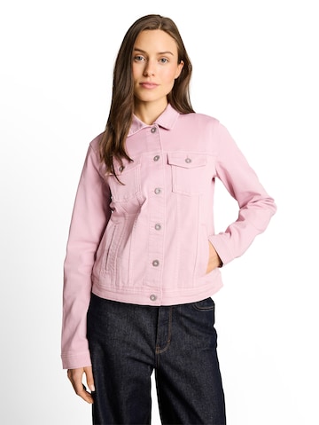 TOM TAILOR Φθινοπωρινό και ανοιξιάτικο μπουφάν σε ροζ: μπροστά