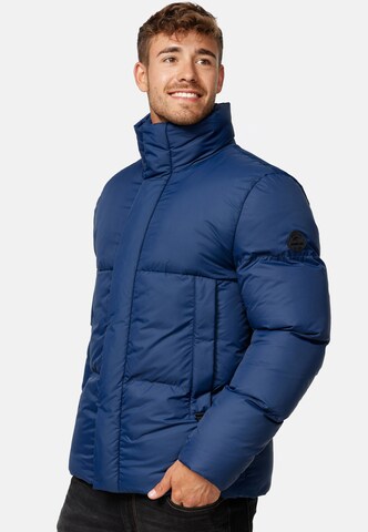 INDICODE JEANS Winter Jacket 'Lanse' in Blue: front