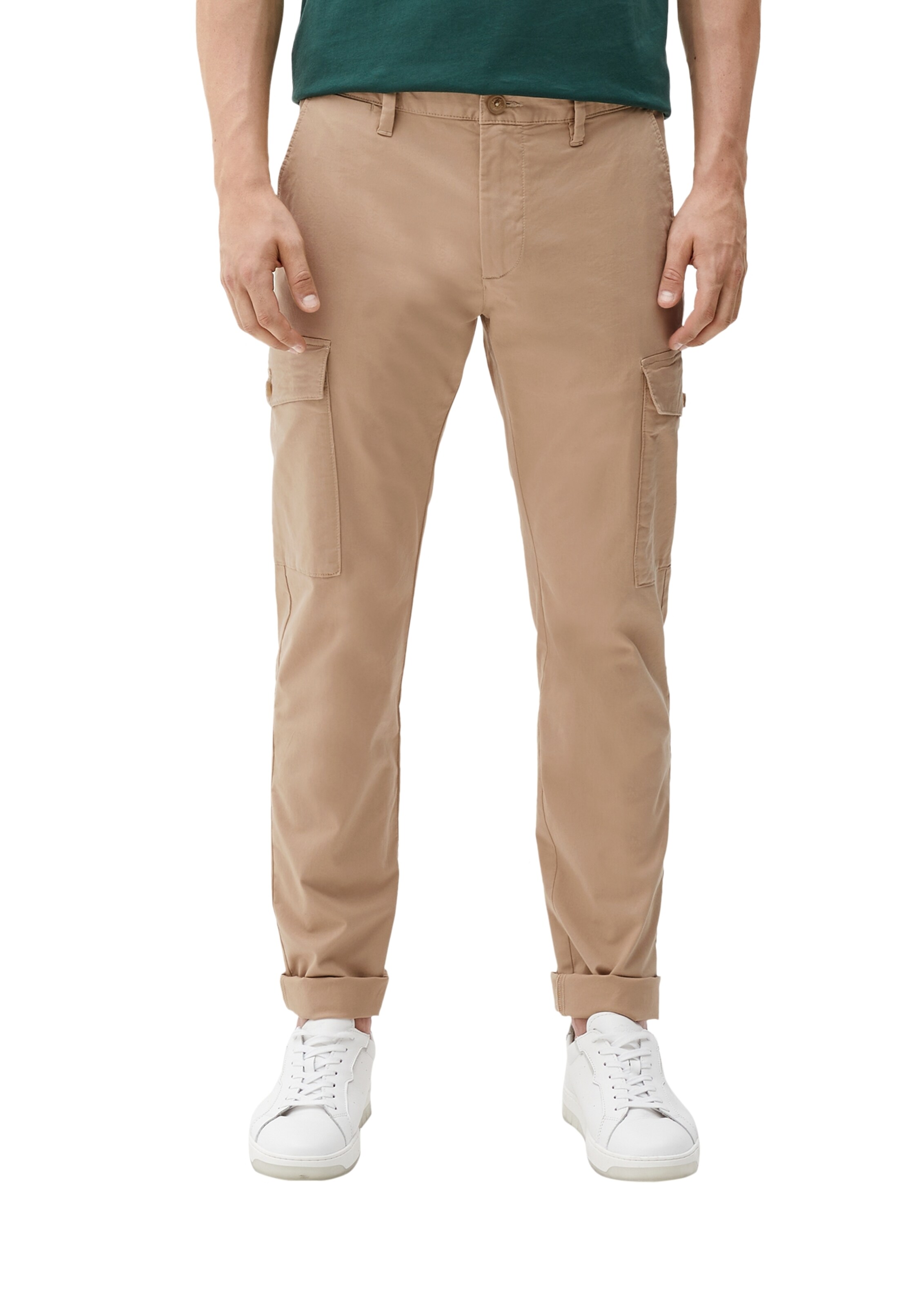 s.Oliver Regular Cargohose in Beige: Vorderseite