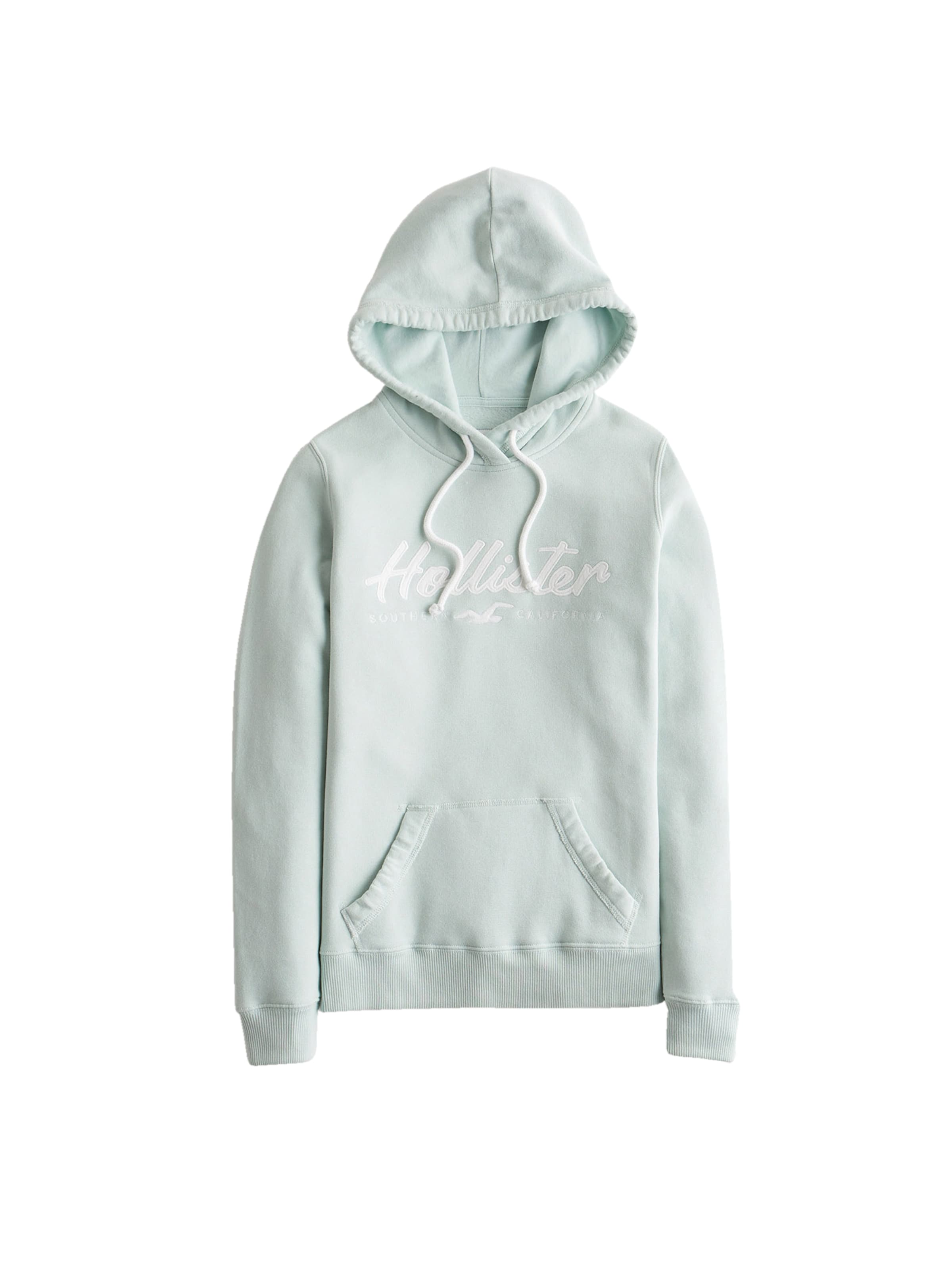 grey and white hollister hoodie