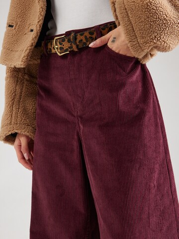 Monki Wide leg Pants in Red