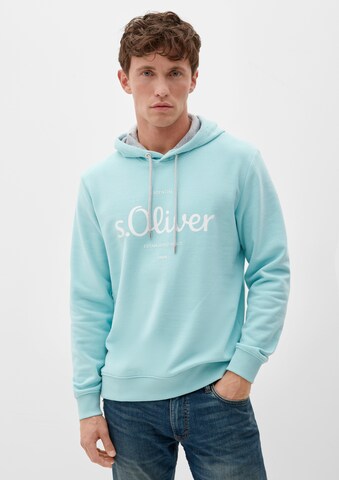 s.Oliver Sweatshirt in Blau: Vorderseite
