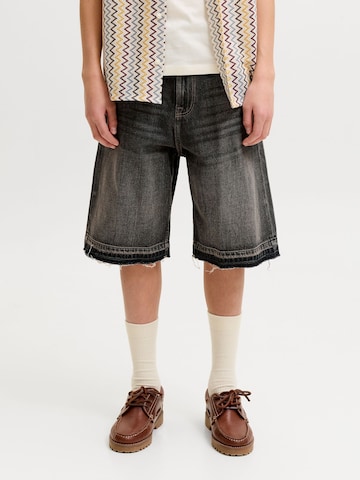 Jack & Jones Junior Wide leg Jeans in Black: front