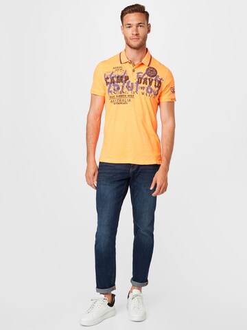 T-Shirt 'Fly and Cruise' CAMP DAVID en orange