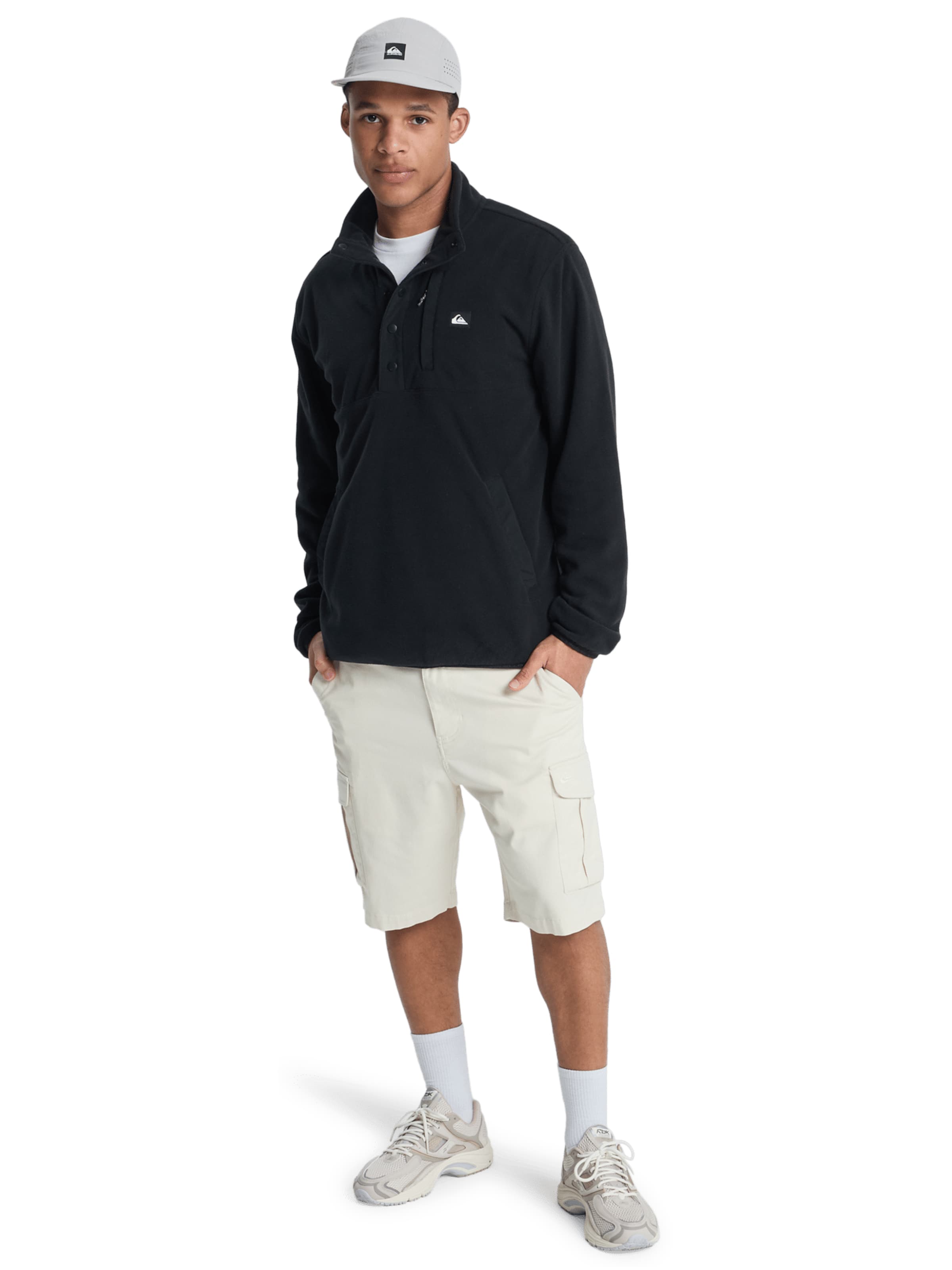 QUIKSILVER Sweatshirt 'No Destination' in Black