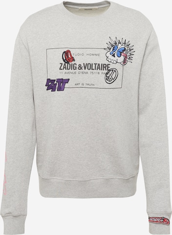 Zadig & Voltaire Sweatshirt 'SIMBA' in Grijs: voorkant