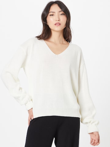 In The Style Sweater in Beige: front