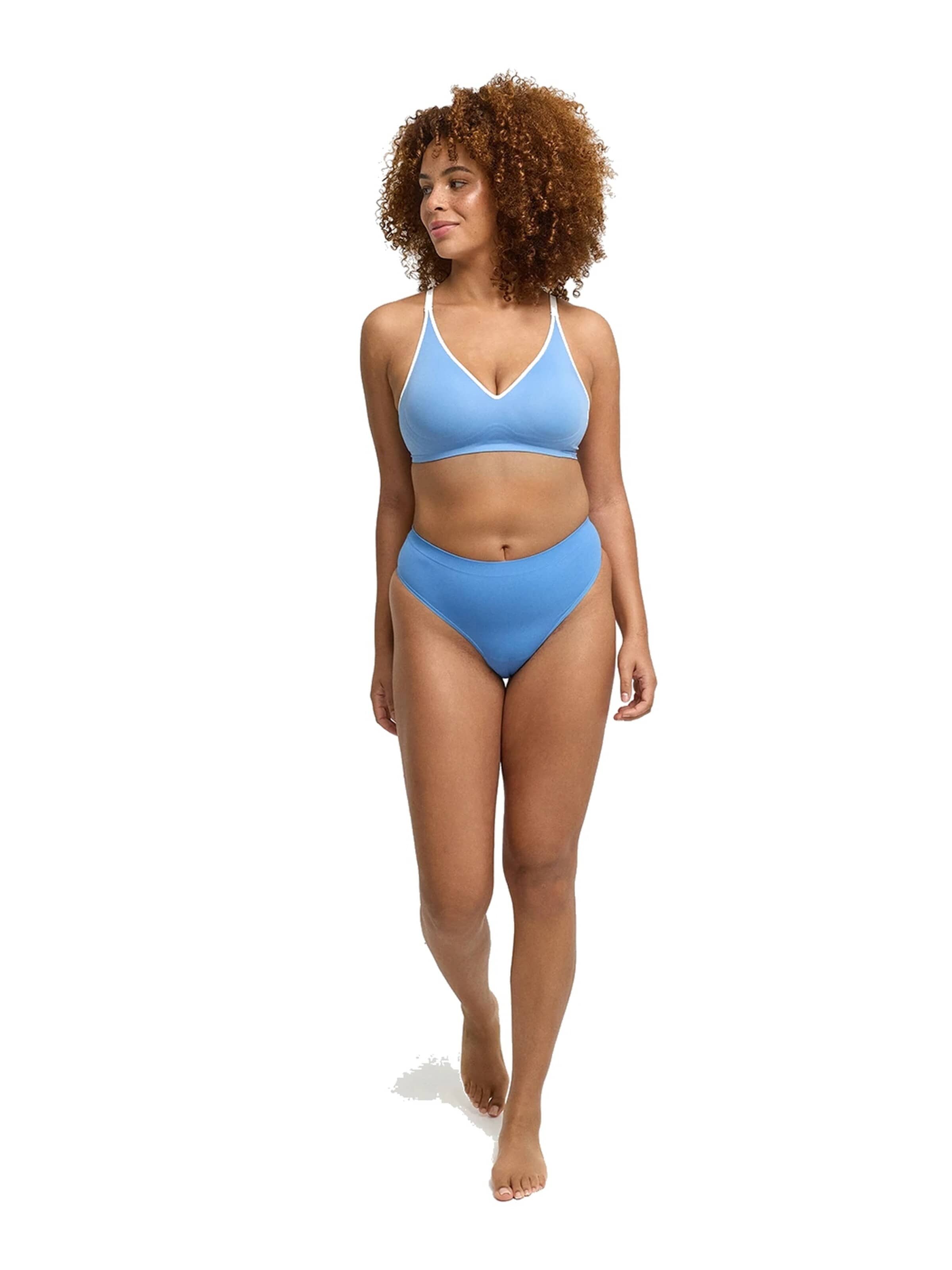 cfab (formerly creamy fabrics) Push-up Behå 'Lined Comfort Push-Up BH' i blå
