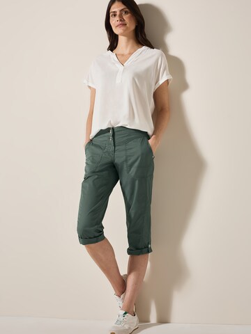 CECIL Slim fit Pants 'New York' in Green