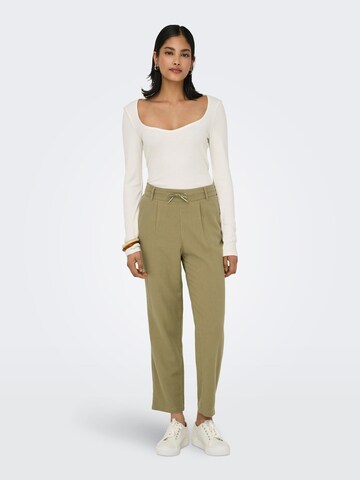 Effilé Pantalon à pince 'ONLCaro Poptrash' ONLY en vert