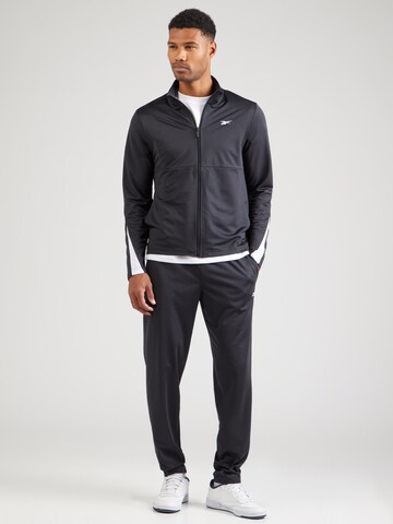 Reebok Tracksuit 'Poly' in Black: front