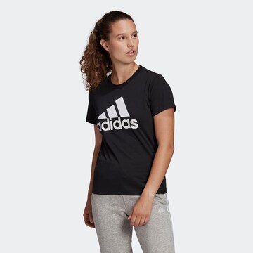 ADIDAS SPORTSWEAR - Camiseta funcional 'Essentials' en negro: frente