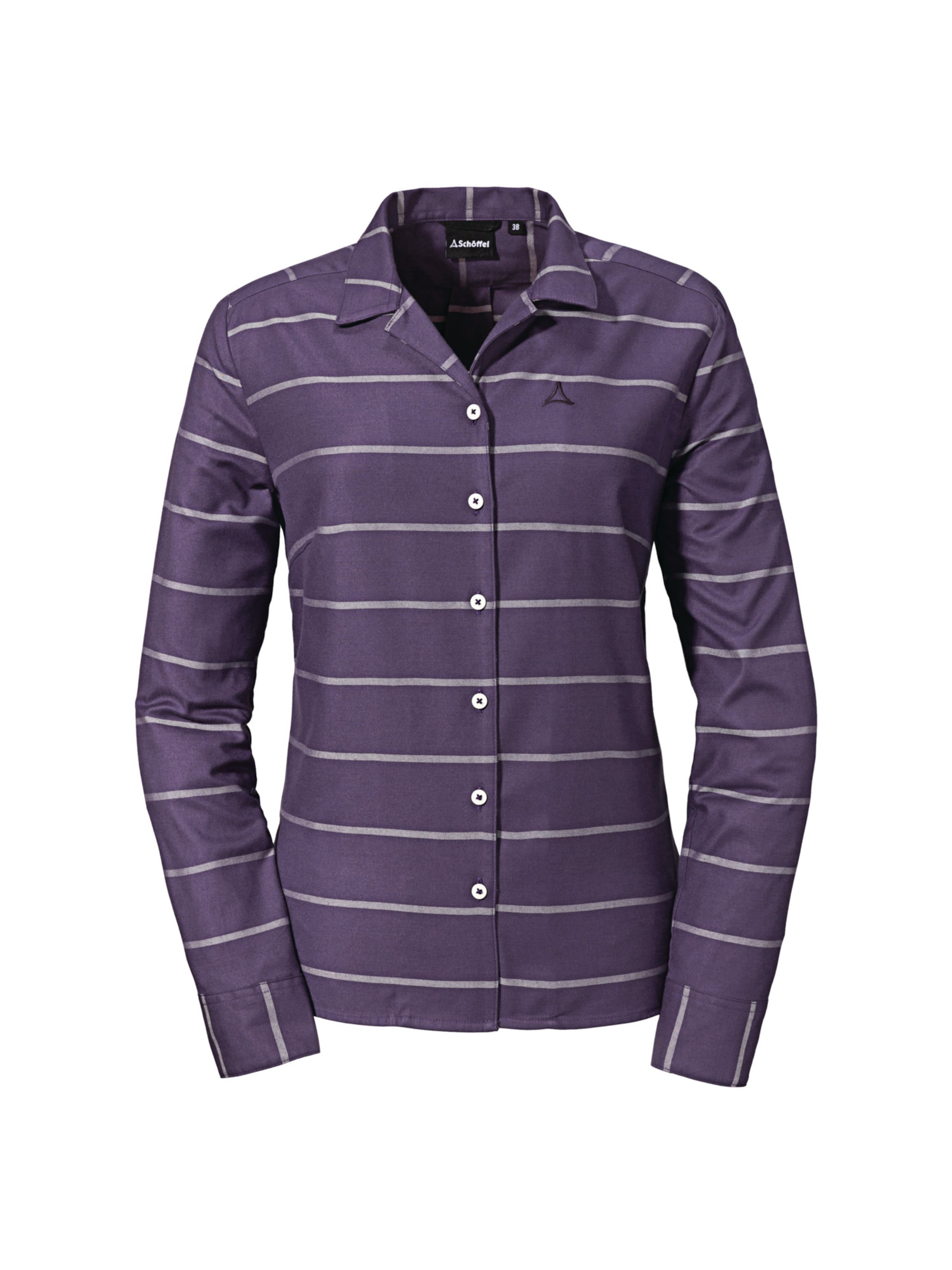 Schöffel - Blusa 'Roslyn' em roxo: frente