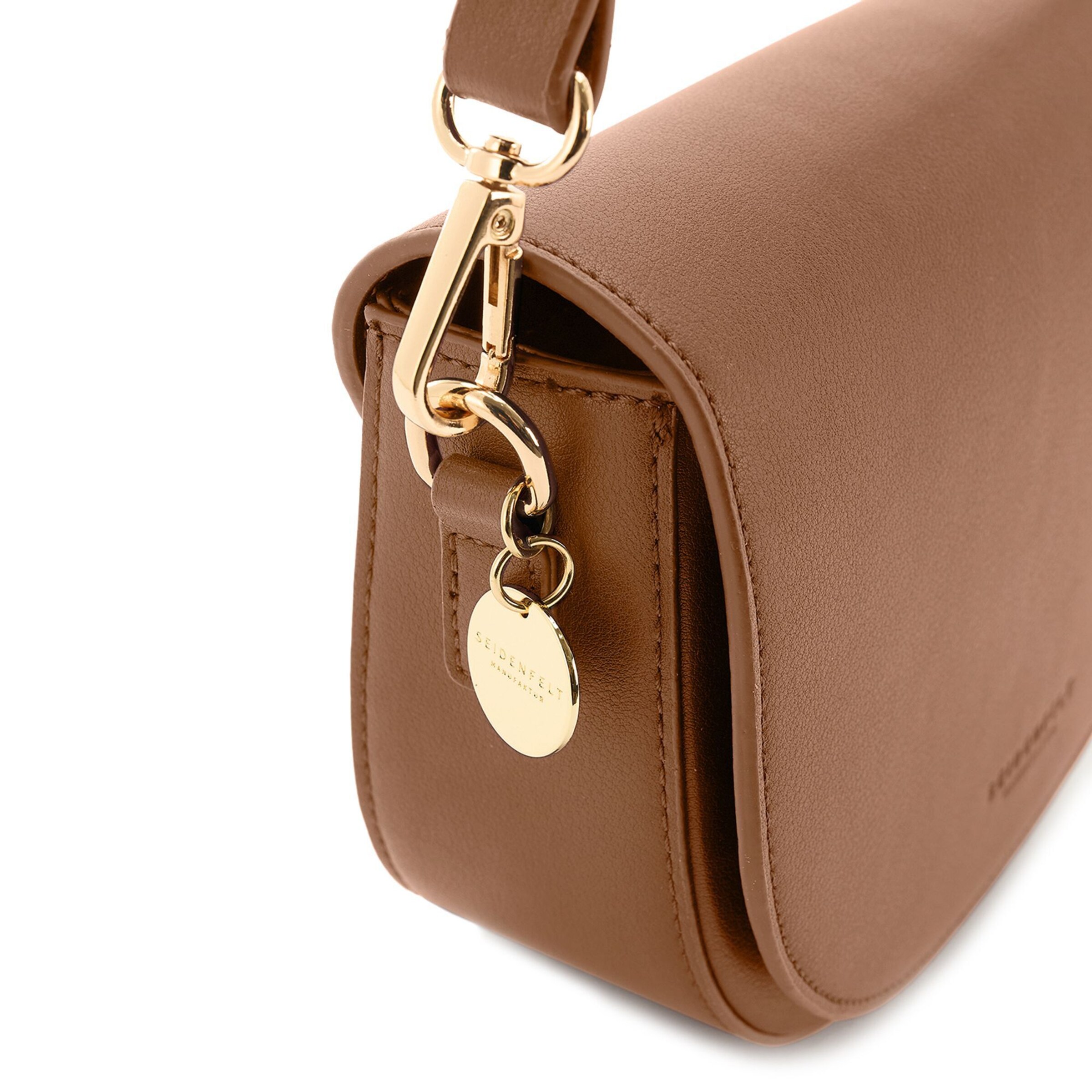 Seidenfelt Umhängetasche 'Nelma' in Braun