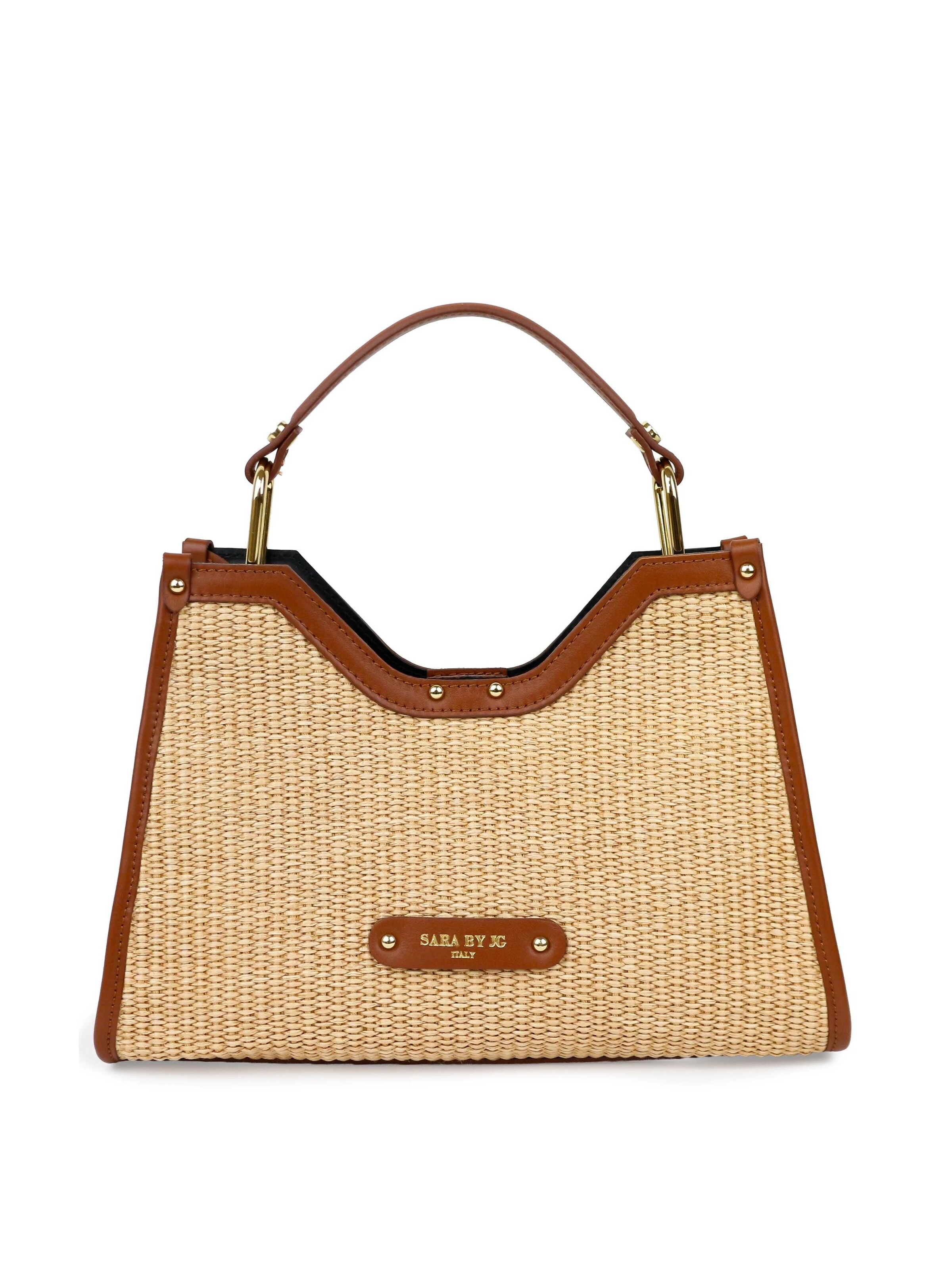 SARA BY JG Handbag 'La Selvaggia - MADE IN ITALY' in Brown: front