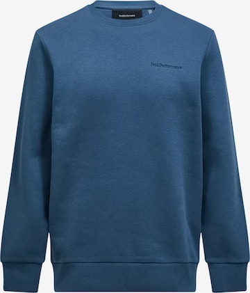 PEAK PERFORMANCE Sweatshirtpullover in Blau: Vorderseite