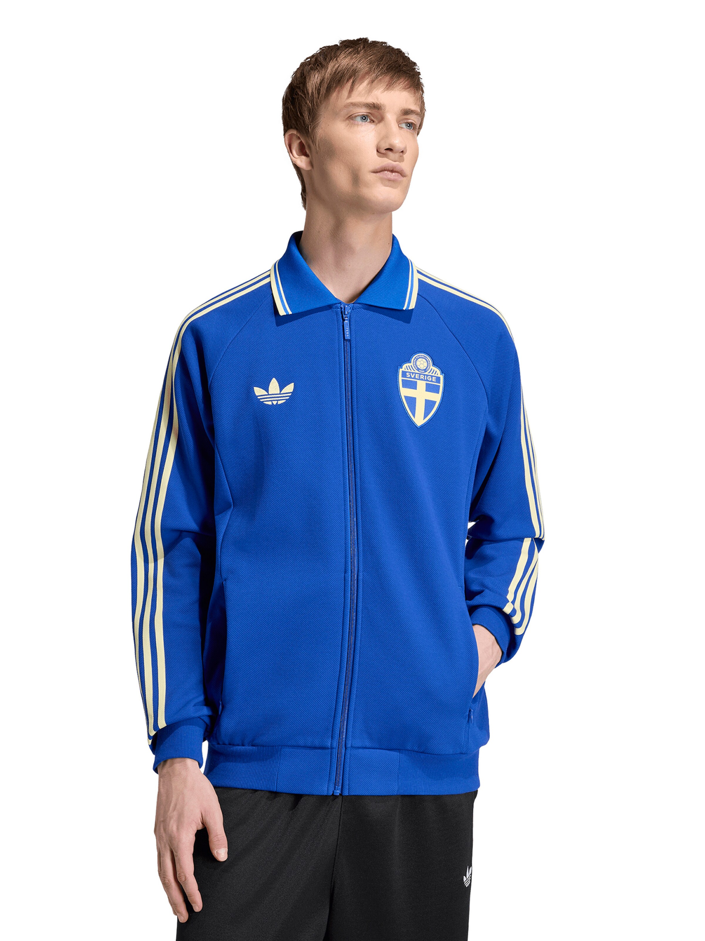 ADIDAS PERFORMANCE - Chaqueta de chándal 'SVFF' en azul: frente