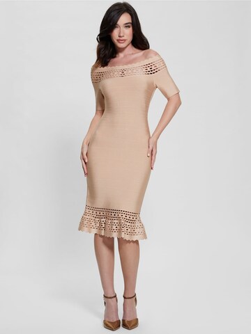 GUESS Cocktail Dress in Beige
