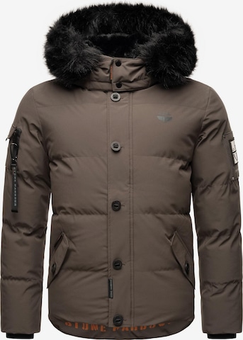 STONE HARBOUR Winter Jacket 'Halvaar' in Grey: front