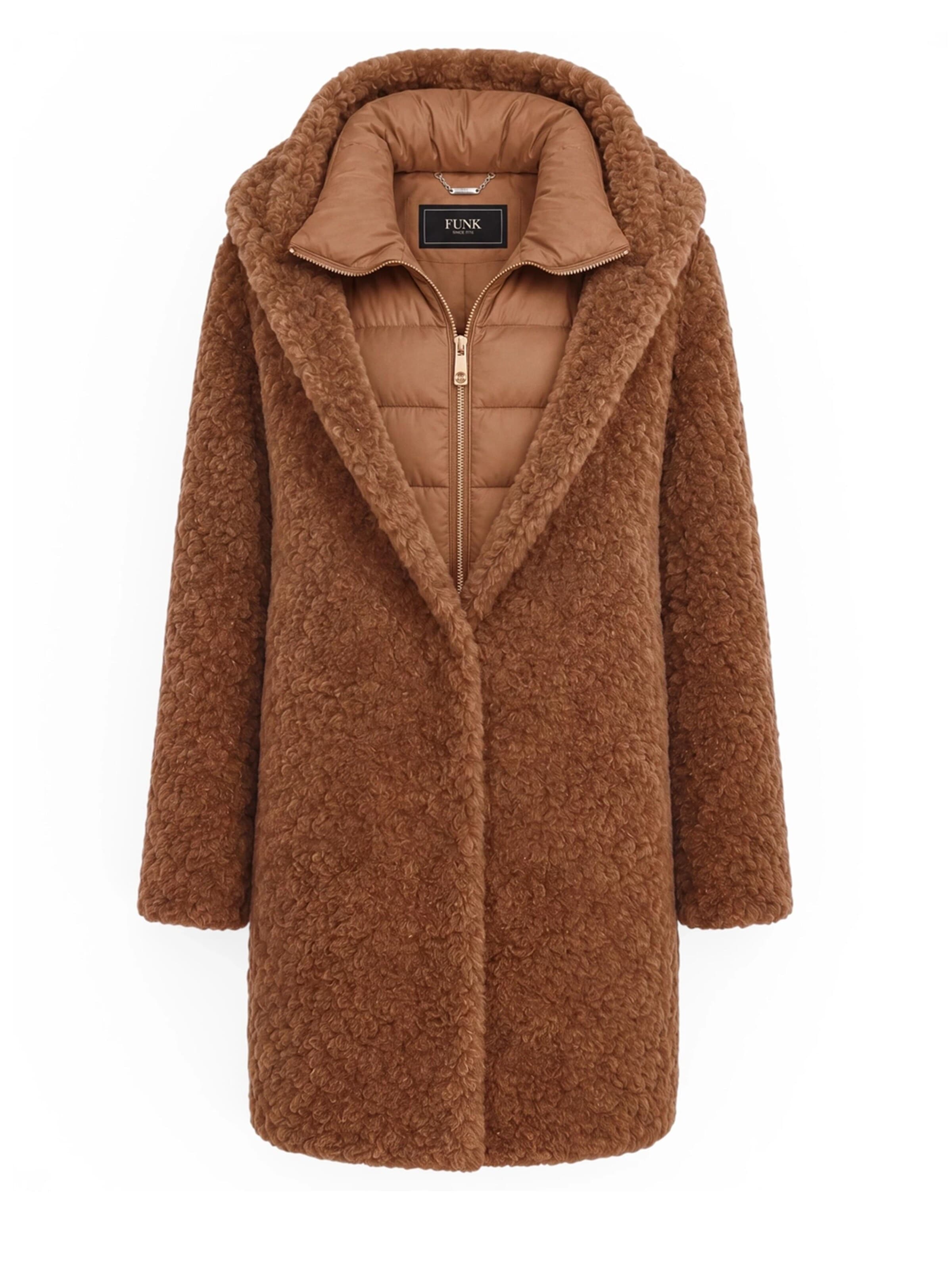 Funk since 1776 Winter Coat in Brown: front
