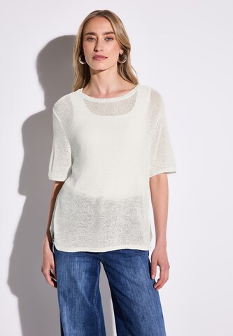 STREET ONE Sweater in White: front