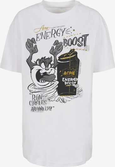 F4NT4STIC T-Shirt 'Looney Tunes Taz Energy Boost' in senf / grau / schwarz / weiß, Produktansicht