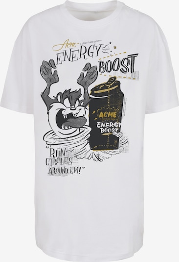 F4NT4STIC T-Shirt 'Looney Tunes Taz Energy Boost' in senf / grau / schwarz / weiß, Produktansicht