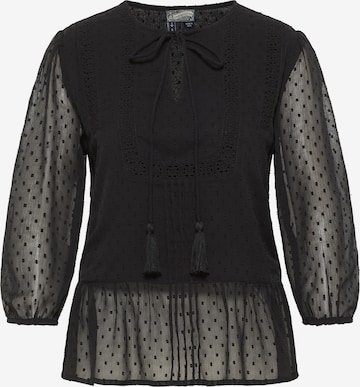 DreiMaster Vintage Блуза в черно: отпред