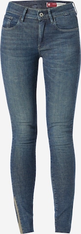 G-Star RAW Skinny Jeans in Blauw: voorkant
