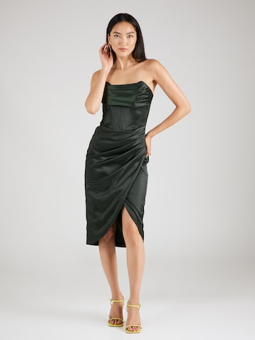 Bardot Cocktail Dress 'KIRA' in Green: front