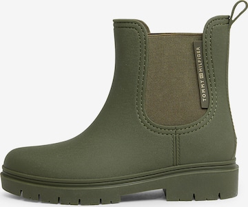 TOMMY HILFIGER Chelsea Boots in Green: front