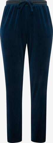 Ulla Popken Slimfit Broek in Blauw: voorkant