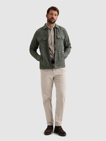 VANGUARD Overgangsjakke 'Overshirt in brushed mouliné with zipper closure' i grøn