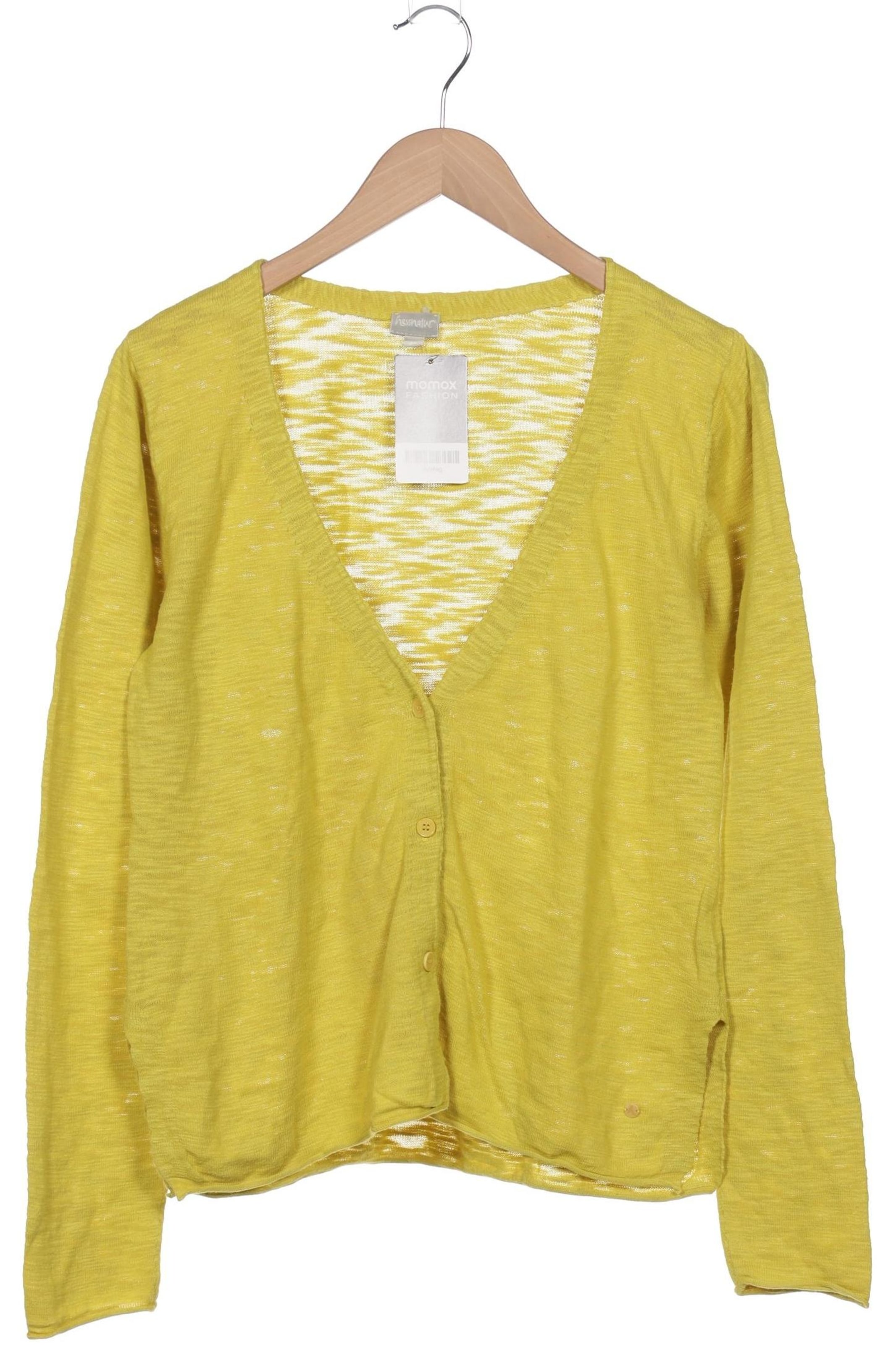 hessnatur Sweater & Cardigan in L in Yellow: front
