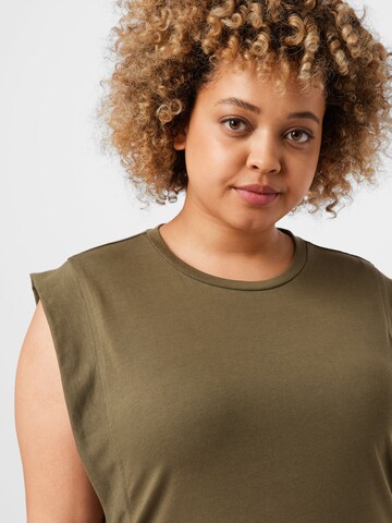 Vero Moda Curve Shirt 'PLACE' in Groen