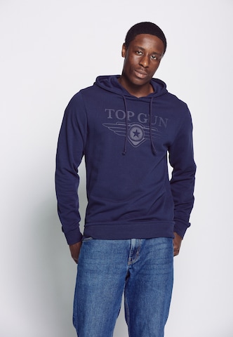 TOP GUN Sweatshirt in Blauw: voorkant