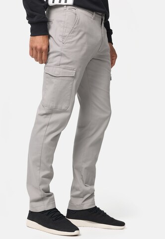 INDICODE JEANS Regular Cargohose in Grau