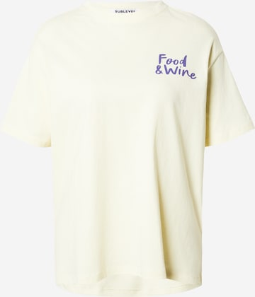 Sublevel - Camiseta en amarillo: frente