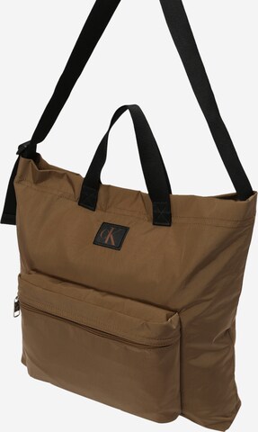 Calvin Klein Jeans Shopper in Brown: front