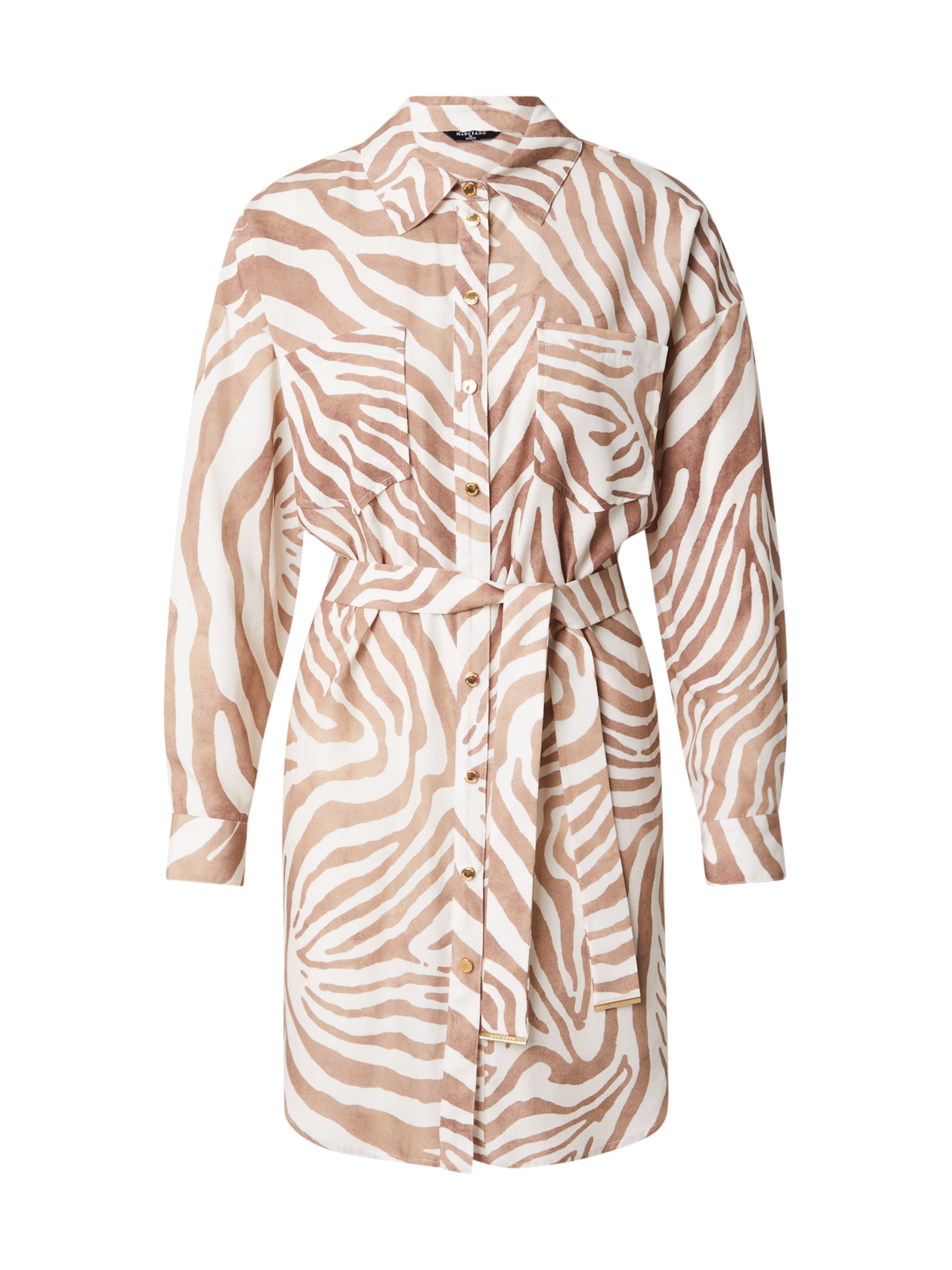 GUESS by Marciano Košeľové šaty 'ROSIE' - Hnedá: predná strana