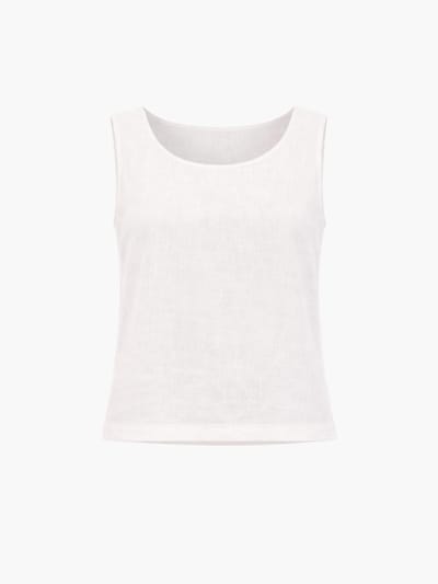 Top 'Lucia' AmourLinen di colore offwhite, Visualizzazione prodotti